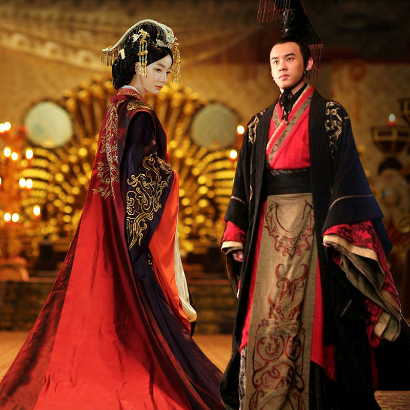 汉服卫子夫中式结婚皇帝皇后古装