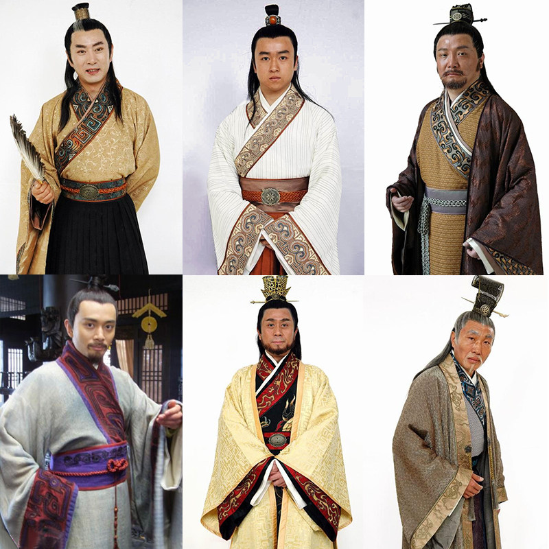 视古装汉服大臣棉麻三国
