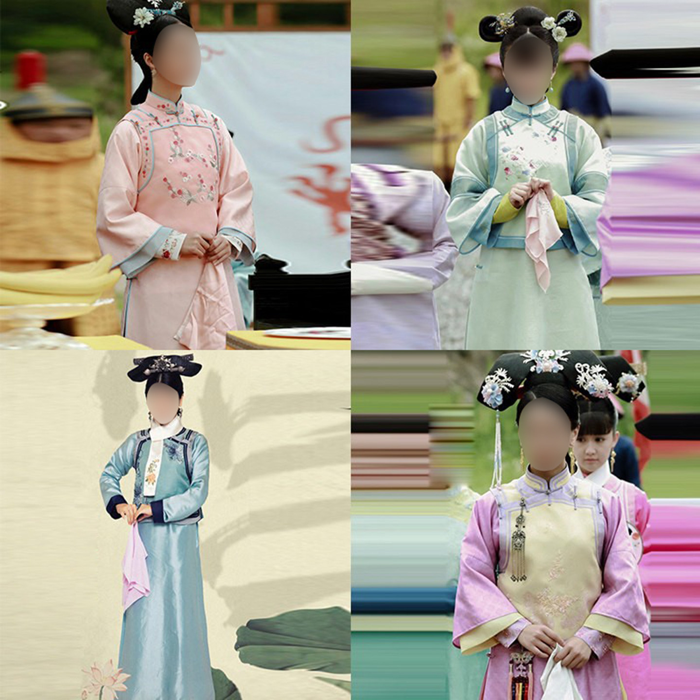 影视古装清朝格格服满族女古装宫廷妃子服皇后服女格格旗服演出服