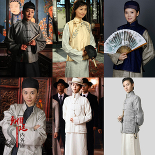 清朝影视古装女扮男装阿哥书生公子服少爷家丁武打棉麻演出服装