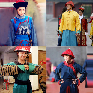 影视装清朝官兵古装清朝侍卫服棉麻捕快服衙役古装清兵古装演出服