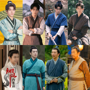 古装宋朝唐朝明朝汉服棉麻群演老百姓村民樵夫侠客公子演出服