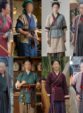 女士古代棉麻女村民群演村姑