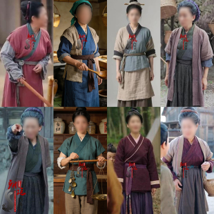 影视古装汉唐宋明朝女士古代棉麻女村民群演老百姓村姑女掌柜汉服