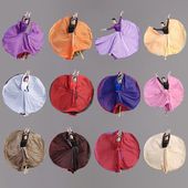 一片式 舞蹈裙两面穿中国古风跳舞纱裙成人720度古典舞半身大摆裙