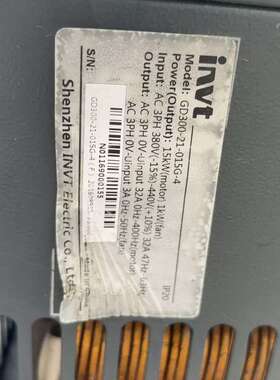 议价INVT变频器GD300-21-015G-4，15KW维修
