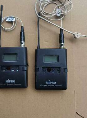 议价咪宝MIPRO mipro无线腰包发射机一台 八新功能正常维修