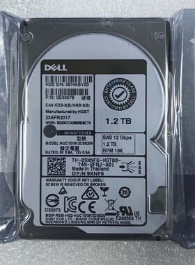 议价Dell/戴尔 09XNF6 1.2T 10K SAS 12