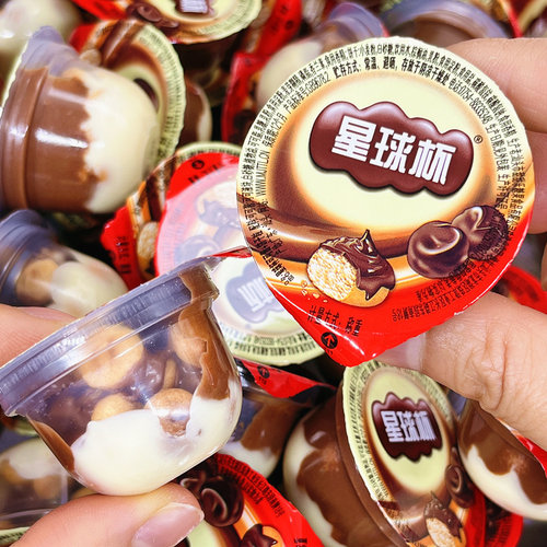 甜甜乐星球杯巧克力杯装儿童零食