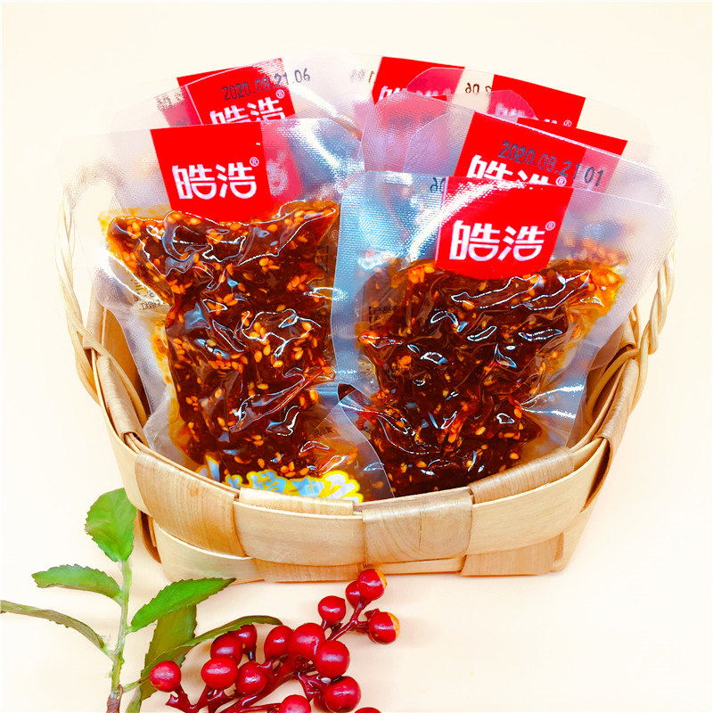 皓浩老妈素牛肉粒辣条老式手工辣片零食小吃怀旧食品5毛散装自选