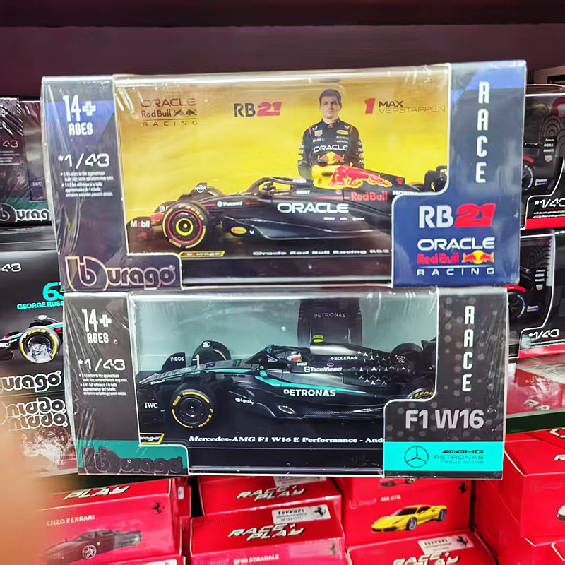 比美高143奔驰W16F1合金车