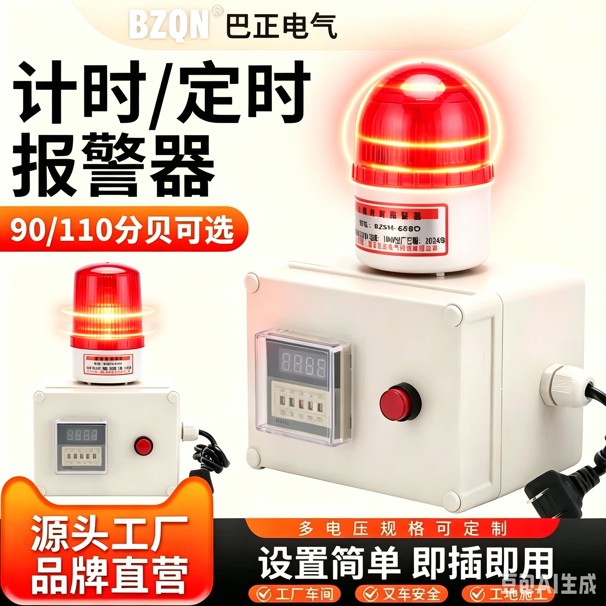 计时报警器工业设备定时报警器
