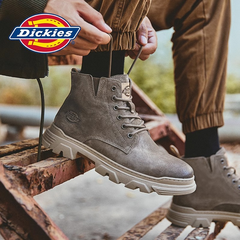 Dickies复古加绒气质新款马丁靴