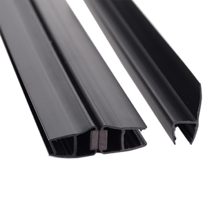 黑色淋浴房密封条挡水条磁性吸条挡水条浴室玻璃门挡风防水磁吸条
