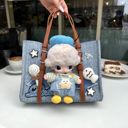 【唐老鸭牛仔娃包定制】dimoo男女节日礼物斜挎包  尺寸24*11*19