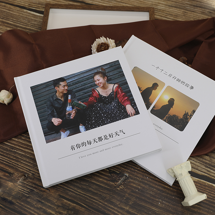 情侣覆膜精装照片做成书电子相册