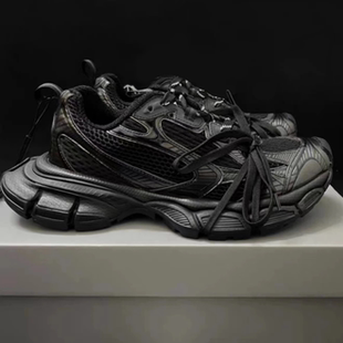 高端巴家3xl黑武士老爹鞋男鞋女春季2026九代新款厚底休闲运动鞋