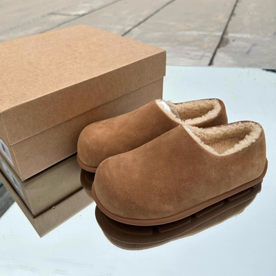 羊皮毛一体包头勃肯鞋2025冬季款