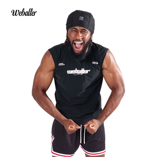 【WEBALLER】 夏季运动坎肩背心男生健身篮球速干训练透气高弹