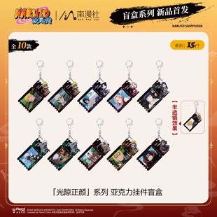 南漫社正版 火影忍者第二弹 佐助鸣人 光栅吧唧浮雕徽章盲盒 挂件