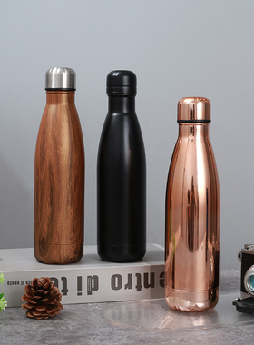 景泽星爸爸swel联名款304不锈钢双层保温瓶可乐瓶保温杯