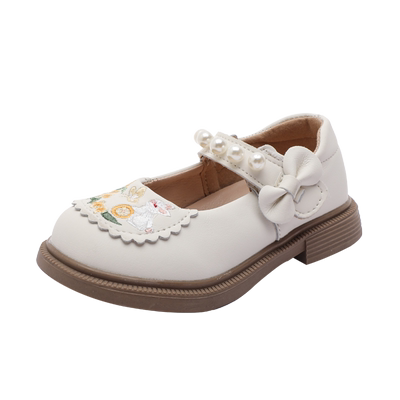 汉服皮鞋女童古装中式国风绣花