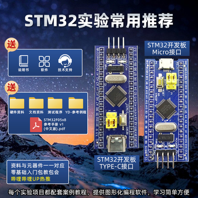 STM32F103C8T6最小系统板 STM32单片机开发板核心板套件科协C6T6