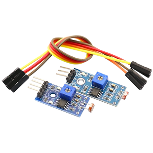 光敏电阻传感器模块亮度光线检测光电开关传感器送杜邦线 3 4针制