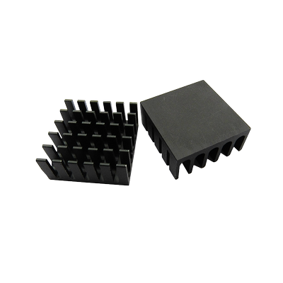WGSD黑色散热片25*25*10MM铝型材