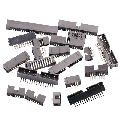 简易牛角座插头弯针排线