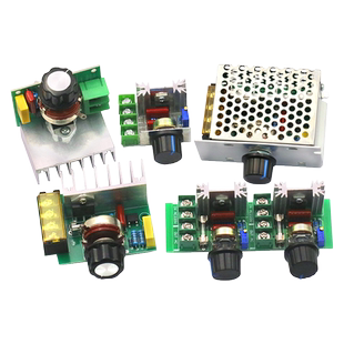 2000W可控硅调速器 4000W 电子调压调光调温速模块电机220V大功率