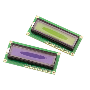 LCD1602 黄绿屏 1602A 液晶显示屏 LCD-1602-5V  带背光黑字体