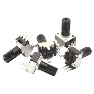 0932电位器可调电阻5K 10K 50 100K 3脚长柄RV09 5脚旋钮调速立式