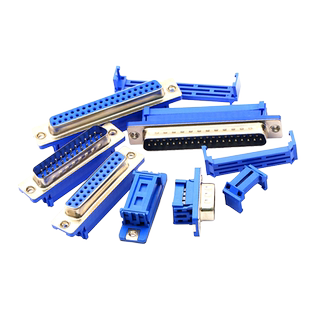 DIDC-DB9/15/25/37P免焊 压线式 插座公头母头排线串口针孔接头