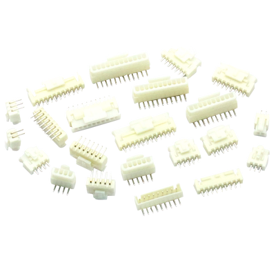 XH2.54mm带锁直弯座压线端子插头