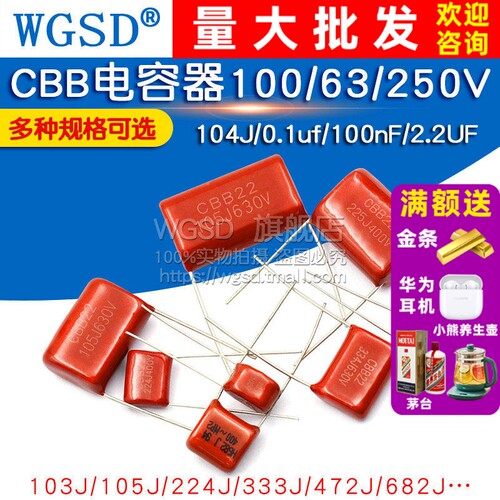 CBB电容器100V63v250v400V