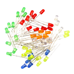 3mm发光二极管LED灯珠粒小灯泡白发红黄蓝光绿共阳七彩色红发高亮