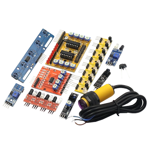 红外传感器模块寻迹循迹避障模块光电反射式对管智能小车光电开关