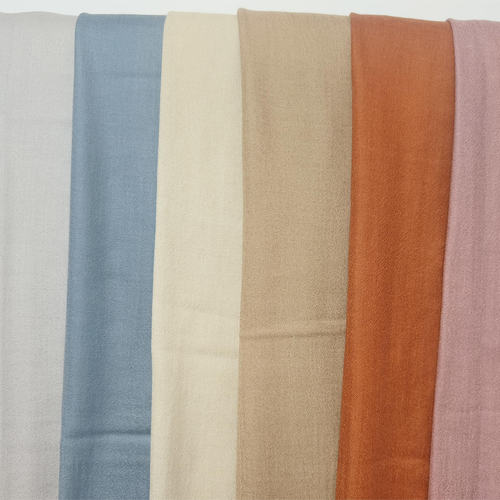 纯色山羊绒70*200戒指绒200支加密内蒙古原单出口款围巾披肩