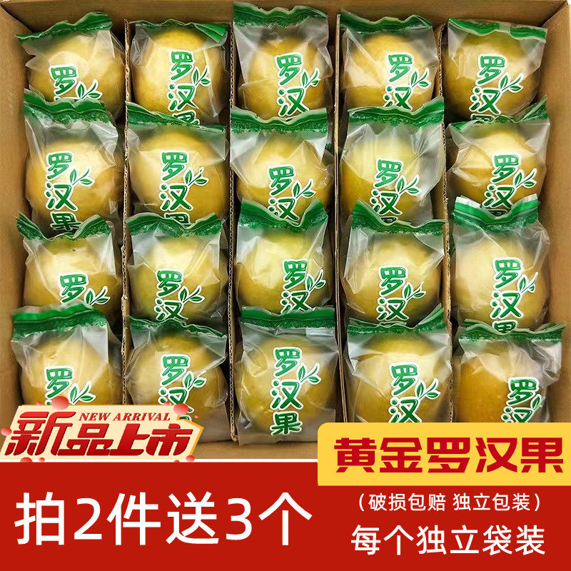广西桂林低温脱水罗汉果干桂林特产黄金2025新货新鲜泡水正宗包邮