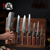 日本三本盛刀具厨房套装 组合大马士革钢刀厨师切菜刀厨具主厨刀