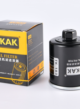 TKAK泰克日本进口双纳米机油滤芯适用比亚乔春风阿普利亚滤清器