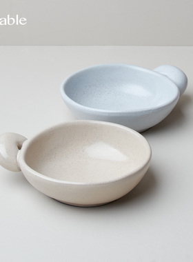 Hitable大耳朵单耳碗陶瓷酸奶小碗水果燕麦片甜品手柄碗餐厅商用