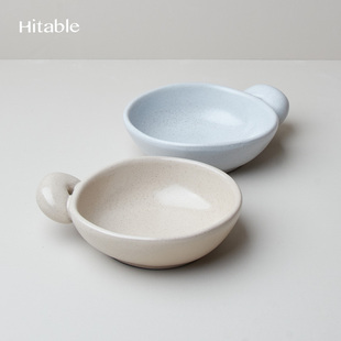 Hitable大耳朵单耳碗陶瓷酸奶小碗水果燕麦片甜品手柄碗餐厅商用