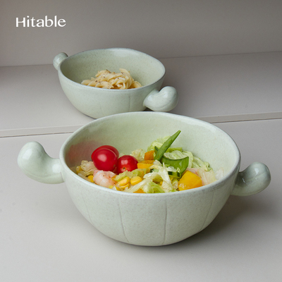 Hitable仙人掌双耳碗陶瓷面碗