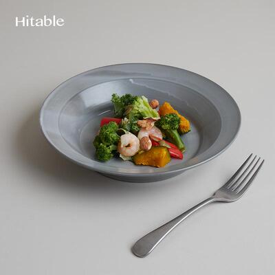Hitable画布深盘哑光创意陶瓷盘