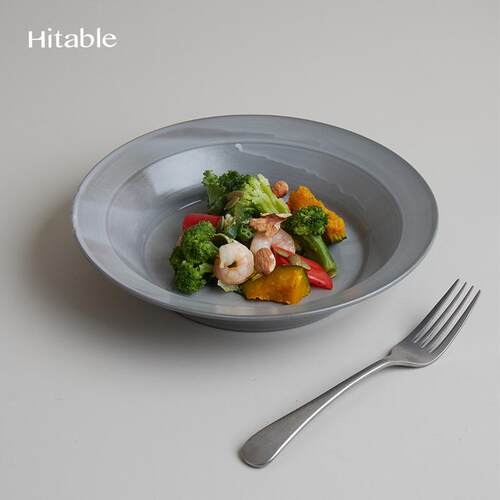 Hitable画布深盘哑光创意陶瓷盘
