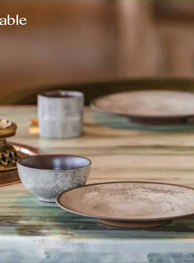 Hitable摆台餐厅酒店餐具会所民宿bistro创新融合菜陶瓷碗盘定制