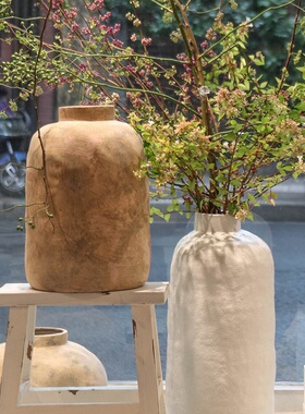 Hitable 落地大花器餐桌质朴侘寂风花瓶