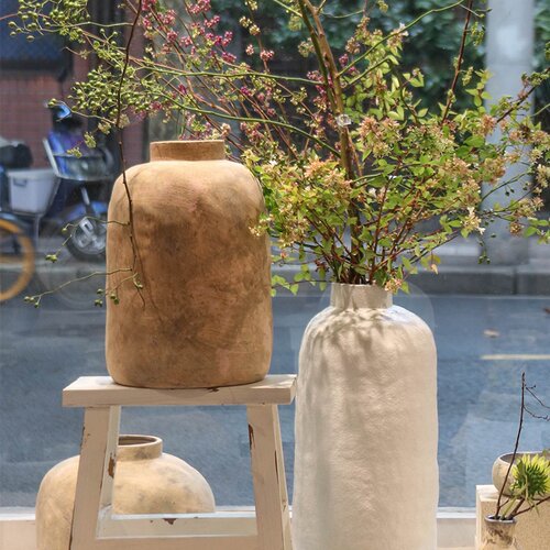 Hitable 落地大花器餐桌质朴侘寂风花瓶